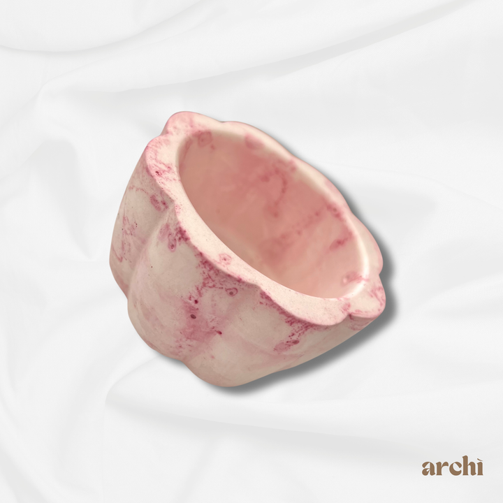 Handmade Marbled Flower Dish - shop archi