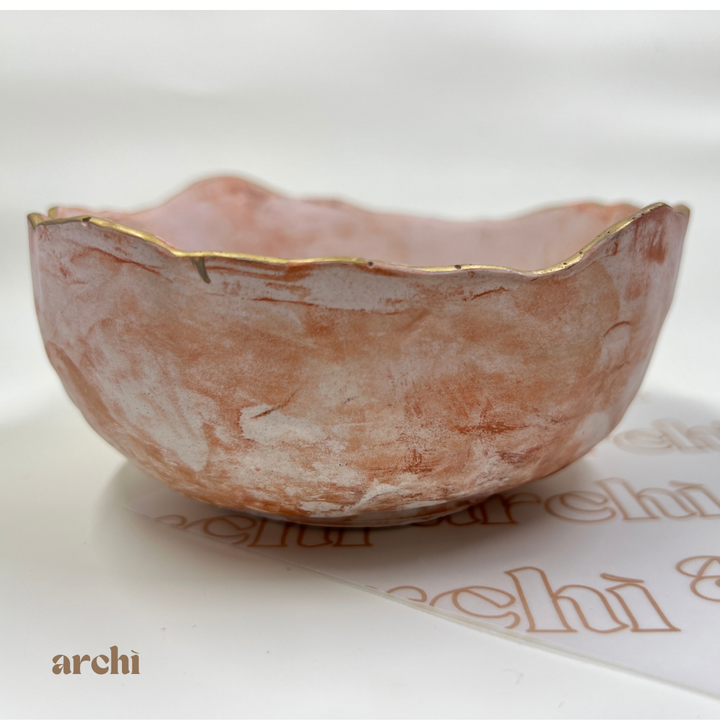 Close-up view of the ceramic resin piece, Bliss Ceramic Bowl