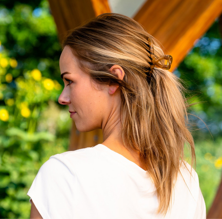 Hazel Brown Claw Clip