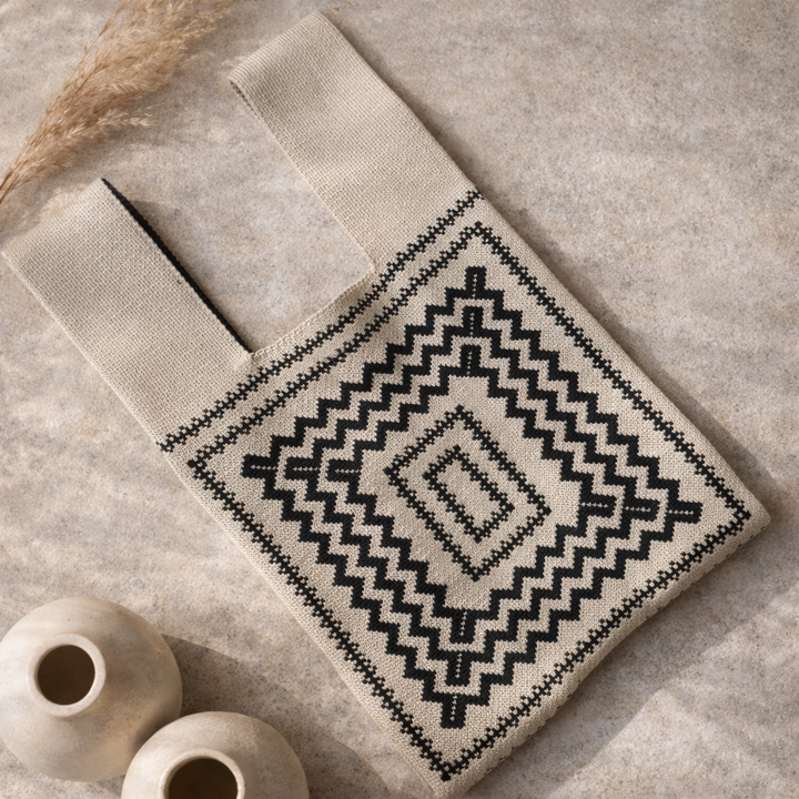 Geometric Tote | Trendy Patterned Handbag