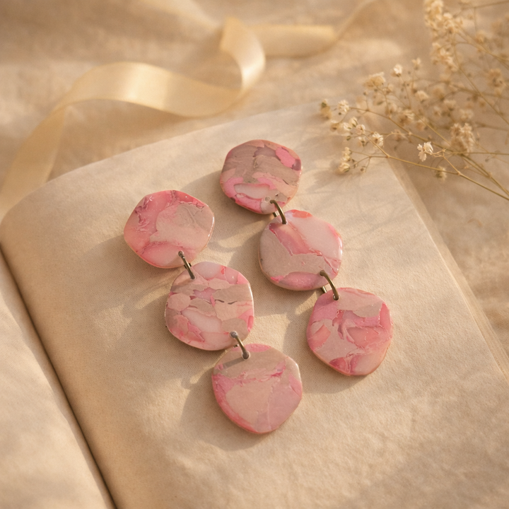 Dahlia Handmade Dangle | Statement Drop Earrings