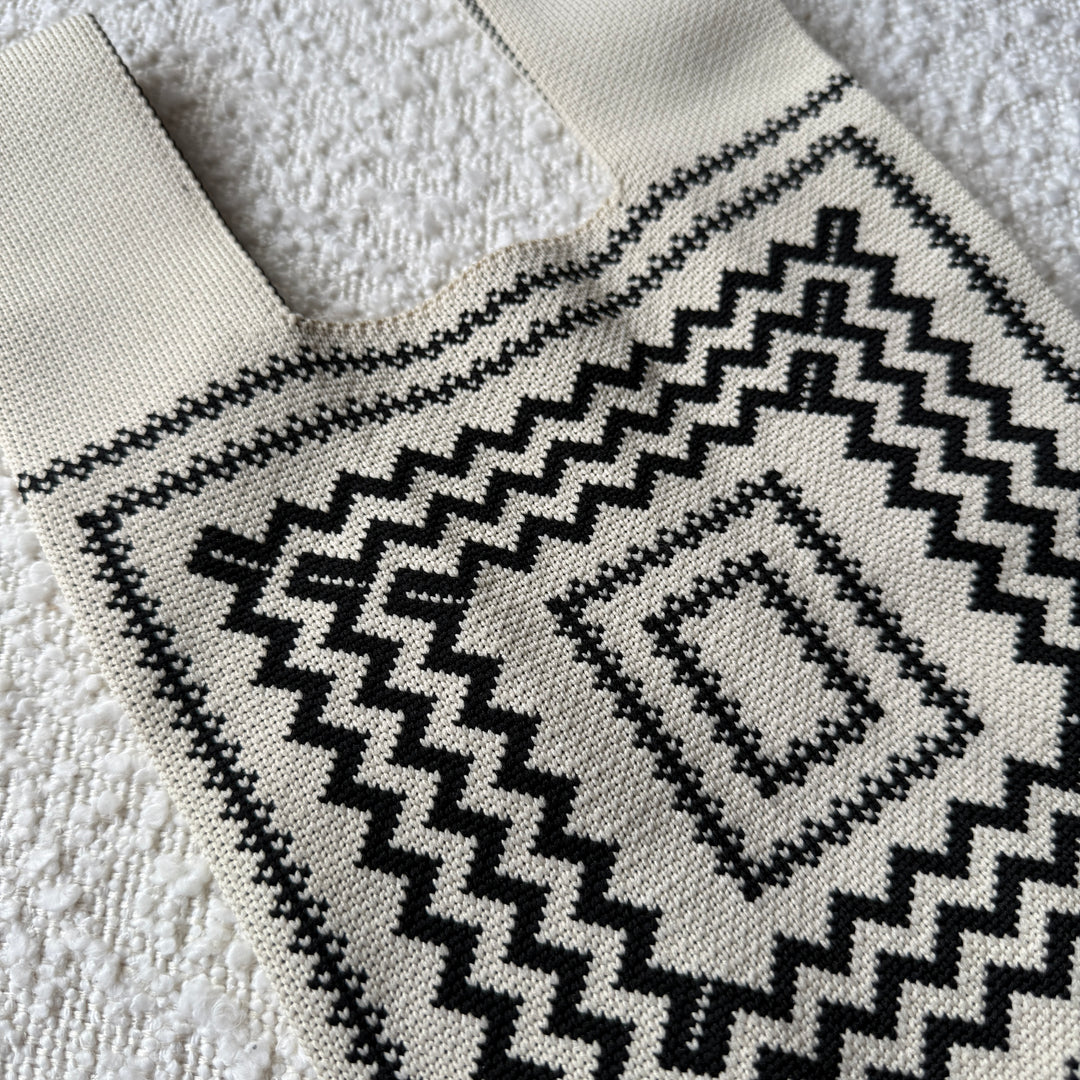 Geometric Tote | Trendy Patterned Handbag