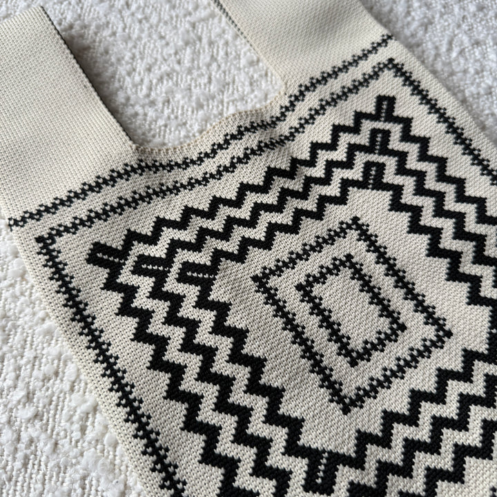 Geometric Tote | Trendy Patterned Handbag