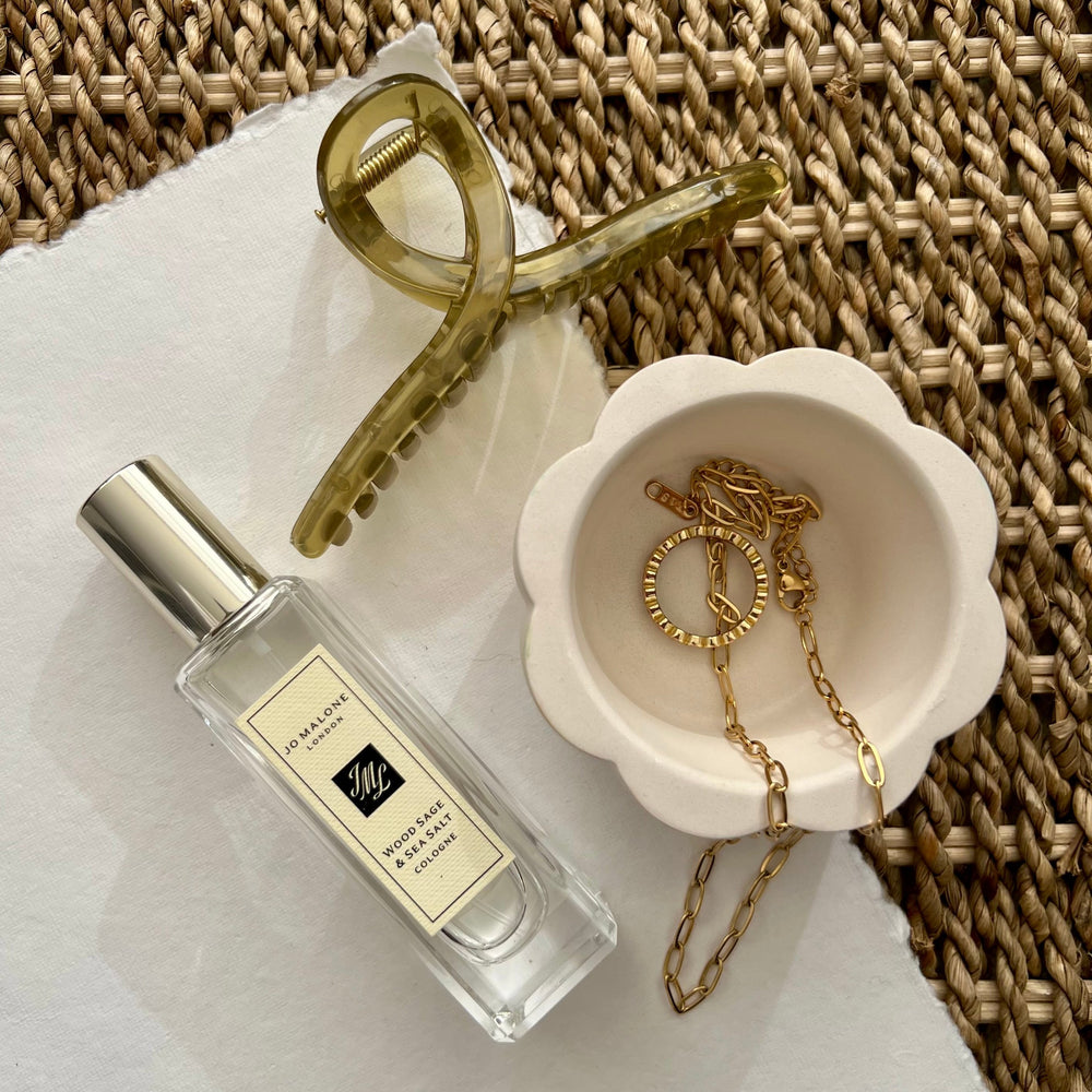 Handmade Marbled Flower Dish - shop archi